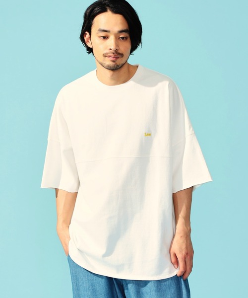 Lee（リー）の「Lee/リー バックアーチ ショートスリーブTシャツ（Tシャツ/カットソー・メンズ・チャコールグレー/サックスブルー/ホワイト/オレンジ・SMALL/MEDIUM/LARGE）」の9枚目の写真