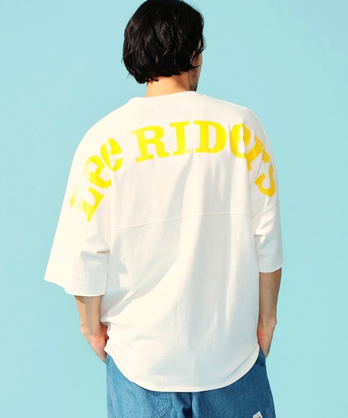 Lee（リー）の「Lee/リー バックアーチ ショートスリーブTシャツ（Tシャツ/カットソー・メンズ・チャコールグレー/サックスブルー/ホワイト/オレンジ・SMALL/MEDIUM/LARGE）」の12枚目の写真