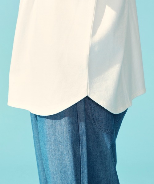 Lee（リー）の「Lee/リー バックアーチ ショートスリーブTシャツ（Tシャツ/カットソー・メンズ・チャコールグレー/サックスブルー/ホワイト/オレンジ・SMALL/MEDIUM/LARGE）」の16枚目の写真