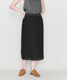 <ASTRAET>カットジャカード ウエストゴム タイトスカート