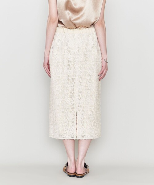 ASTRAET（アストラット）の「＜ASTRAET＞カットジャカード ウエストゴム タイトスカート（スカート・レディース・オフホワイト/ブラック・0/1）」の9枚目の写真