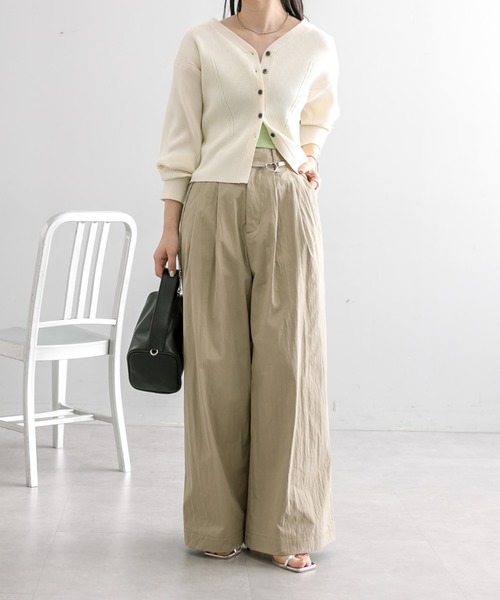 mystic（ミスティック）の「【4色展開】NEWレイヤードボタンカーディガン（カーディガン/ボレロ・レディース・イエロー/オレンジ/アイボリー/ブラック・FREE）」の11枚目の写真