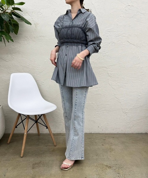 [美品] アイムボディ パンツセットアップ M 迷彩柄 フルジップ JIN セール】【Seemi.】美シルエット/ストレッチデニムパンツ