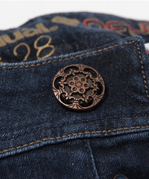 Desigual（デシグアル）の「「Desigual/デシグアル」サスペンダー付デニムパンツ（デニムパンツ・レディース・ブルー・LARGE/X-LARGE/X-SMALL/MEDIUM/SMALL）」の17枚目の写真