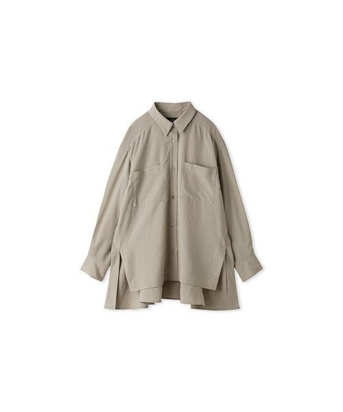 styling/(スタイリング)の「サイドスリットシャツ(シャツ/ブラウス・レディース・サックスブルー/ホワイト/モカ・FREE)」の1枚目の写真