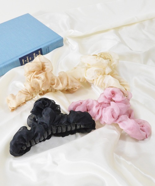styiro(スタイロ)の「くしゅくしゅヘアバンス(ヘアゴム・レディース・ベージュ/ピンク/アイボリー/ブラック・FREE)」の14枚目の写真
