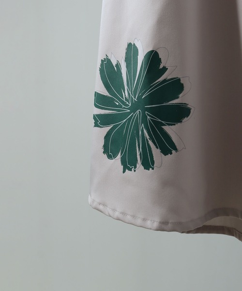 NILWAY(ニルウェイ)の「Flower print short sleeve shirt/フラワープリント 半袖シャツ(シャツ/ブラウス・メンズ・ライトグレー/ミント/チャコールグレー・LARGE/MEDIUM)」の13枚目の写真