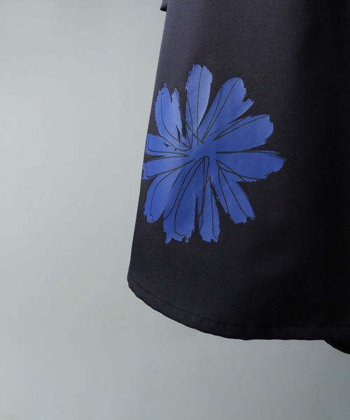 NILWAY(ニルウェイ)の「Flower print short sleeve shirt/フラワープリント 半袖シャツ(シャツ/ブラウス・メンズ・ライトグレー/ミント/チャコールグレー・LARGE/MEDIUM)」の14枚目の写真
