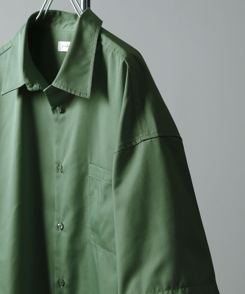 NILWAY(ニルウェイ)の「Flower print short sleeve shirt/フラワープリント 半袖シャツ(シャツ/ブラウス・メンズ・ライトグレー/ミント/チャコールグレー・LARGE/MEDIUM)」の4枚目の写真