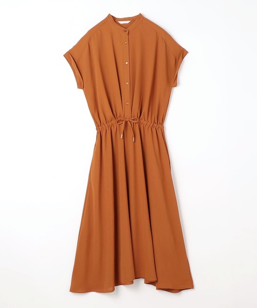 NICOLE white(ニコルホワイト)の「レイヤード風ウエストドロストワンピース(ワンピース・レディース・チャコールグレー/レッド/ネイビー系/サックスブルー系・FREE)」の5枚目の写真