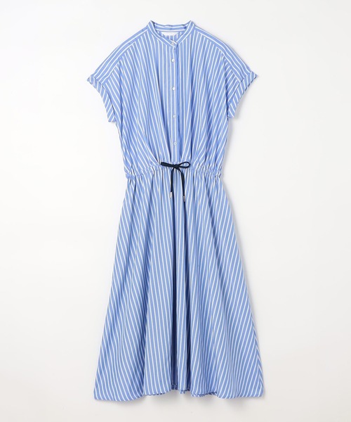 NICOLE white(ニコルホワイト)の「レイヤード風ウエストドロストワンピース(ワンピース・レディース・チャコールグレー/レッド/ネイビー系/サックスブルー系・FREE)」の7枚目の写真