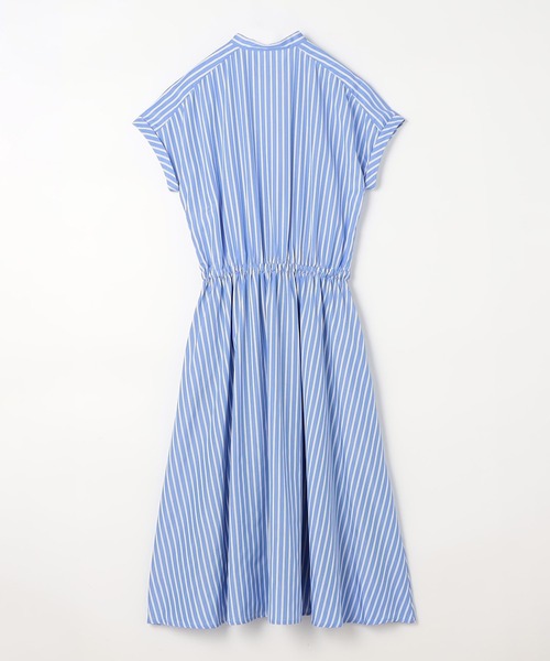 NICOLE white(ニコルホワイト)の「レイヤード風ウエストドロストワンピース(ワンピース・レディース・チャコールグレー/レッド/ネイビー系/サックスブルー系・FREE)」の9枚目の写真