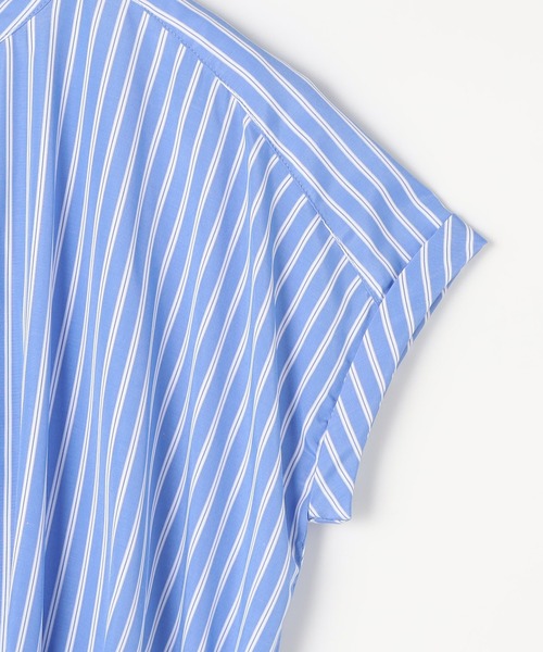 NICOLE white(ニコルホワイト)の「レイヤード風ウエストドロストワンピース(ワンピース・レディース・チャコールグレー/レッド/ネイビー系/サックスブルー系・FREE)」の11枚目の写真