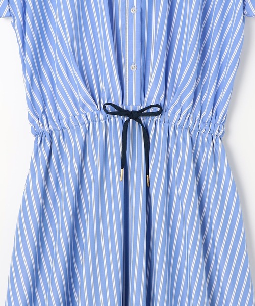 NICOLE white(ニコルホワイト)の「レイヤード風ウエストドロストワンピース(ワンピース・レディース・チャコールグレー/レッド/ネイビー系/サックスブルー系・FREE)」の12枚目の写真