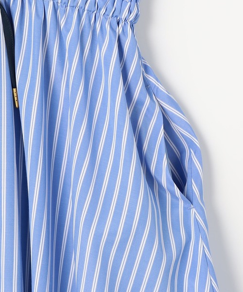 NICOLE white(ニコルホワイト)の「レイヤード風ウエストドロストワンピース(ワンピース・レディース・チャコールグレー/レッド/ネイビー系/サックスブルー系・FREE)」の13枚目の写真