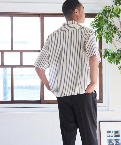 coca(coca)(コカ)の「メンズ マルチストライプシャツ(シャツ/ブラウス・メンズ・ストライプ・M/L)」の6枚目の写真