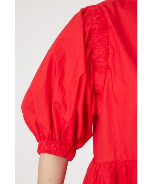 RODEO CROWNS WIDE BOWL（ロデオクラウンズワイドボウル）の「袖ボリュームワンピース（ワンピース・レディース・ブラウン/レッド/ブラック・FREE）」の12枚目の写真