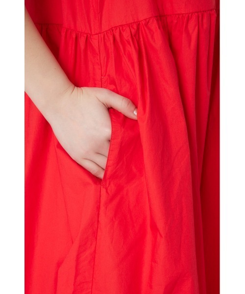 RODEO CROWNS WIDE BOWL（ロデオクラウンズワイドボウル）の「袖ボリュームワンピース（ワンピース・レディース・ブラウン/レッド/ブラック・FREE）」の13枚目の写真