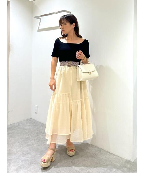 FREE'S MART（フリーズマート）の「◆コンパクトオフショルリブニット（ニット/セーター・レディース・ブルー/グレー/ホワイト/ブラック・FREE）」の16枚目の写真