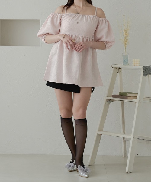 極美品△2022△コトハヨコザワ/CREPE TUNIC ノースリーブ ベージュ