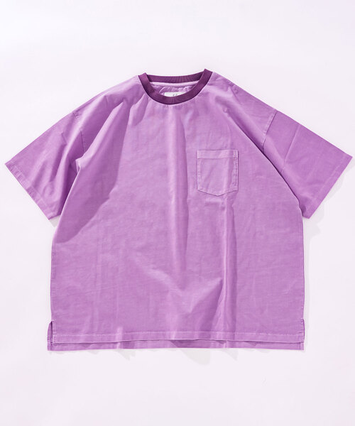 417 EDIFICE(フォーワンセブンエディフィス)の「ピグメント リンガーBIG T(Tシャツ/カットソー・メンズ・ブラック/パープル/ブルー/グリーン/レッド・MEDIUM/LARGE)」の4枚目の写真