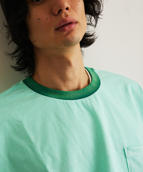 417 EDIFICE(フォーワンセブンエディフィス)の「ピグメント リンガーBIG T(Tシャツ/カットソー・メンズ・ブラック/パープル/ブルー/グリーン/レッド・MEDIUM/LARGE)」の12枚目の写真