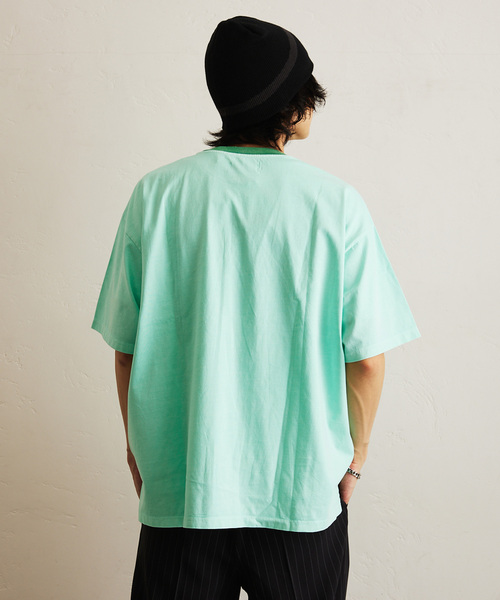 417 EDIFICE(フォーワンセブンエディフィス)の「ピグメント リンガーBIG T(Tシャツ/カットソー・メンズ・ブラック/パープル/ブルー/グリーン/レッド・MEDIUM/LARGE)」の11枚目の写真