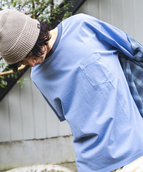 417 EDIFICE(フォーワンセブンエディフィス)の「ピグメント リンガーBIG T(Tシャツ/カットソー・メンズ・ブラック/パープル/ブルー/グリーン/レッド・MEDIUM/LARGE)」の10枚目の写真