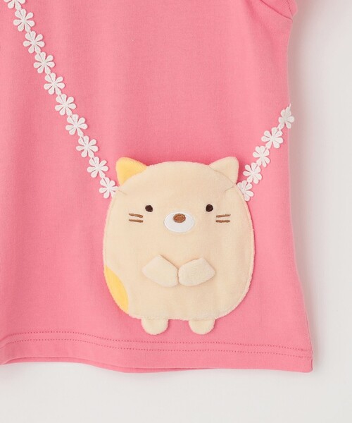 ＊新品未開封＊シリアルベア Tシャツ & ロングパンツ 上下セット ピンク セール】【WEB限定/すみっコぐらし】ポシェットTシャツ（Tシャツ