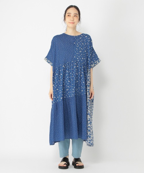 *Alice + Olivia* パッチワーク風プリントワンピース ドレス パッチワークワンピース | ITEM CATEGORY,DRESS／ドレス