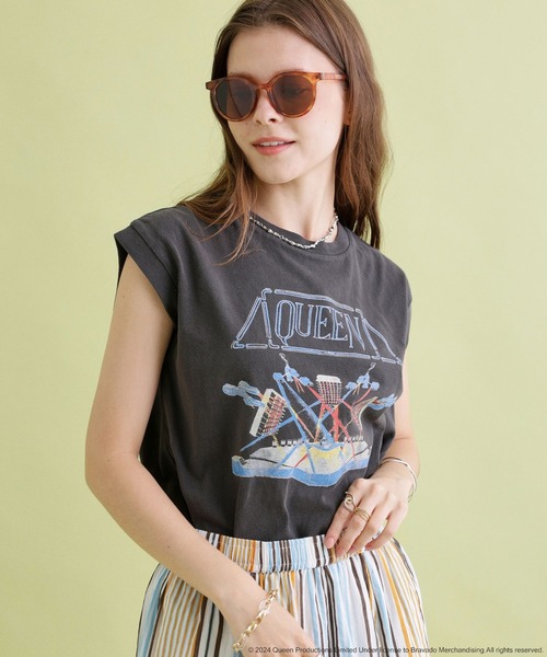 GOOD ROCK SPEED（グッドロックスピード）の「【GOOD ROCK SPEED】バンドロゴノースリーブTシャツ（Tシャツ/カットソー・レディース・チャコール/ネイビー・FREE）」の7枚目の写真