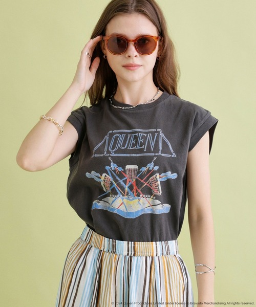 GOOD ROCK SPEED（グッドロックスピード）の「【GOOD ROCK SPEED】バンドロゴノースリーブTシャツ（Tシャツ/カットソー・レディース・チャコール/ネイビー・FREE）」の8枚目の写真
