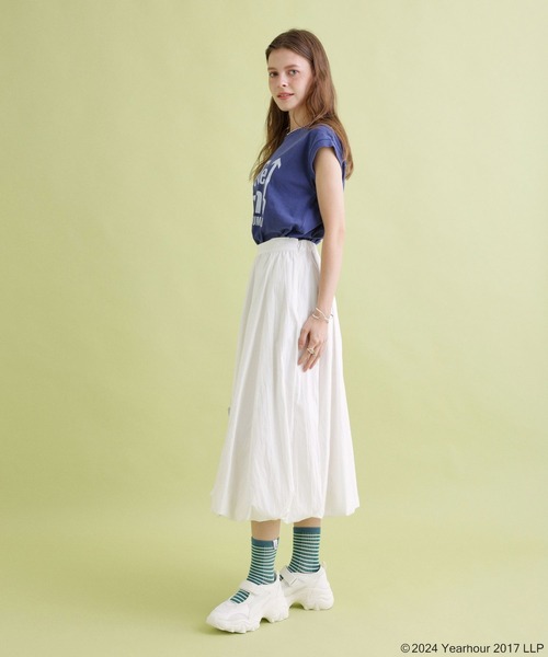 GOOD ROCK SPEED（グッドロックスピード）の「【GOOD ROCK SPEED】バンドロゴノースリーブTシャツ（Tシャツ/カットソー・レディース・チャコール/ネイビー・FREE）」の12枚目の写真