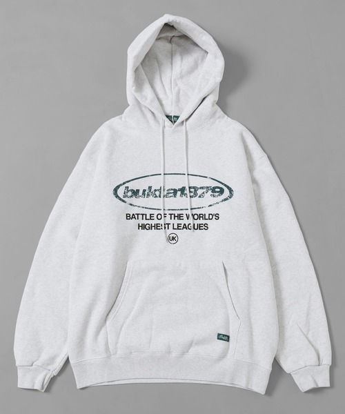 Bukta(バクタ)の「ヘビーOZ裏毛パーカー(1879)(パーカー・メンズ・ワインレッド/グリーン/ブラック/グレー・MEDIUM/LARGE/X-LARGE)」の4枚目の写真