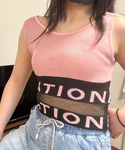 Miniministore(ミニミニストア)の「タンクトップ ノースリーブ キャミソール(タンクトップ・レディース・ホワイト/ピンク/ブラック/グレー・FREE)」の17枚目の写真