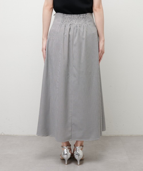 natural couture（ナチュラルクチュール）の「ビット付スカラップフレアスカート（スカート・レディース・アイボリー/グレー/その他1/ダークブラウン・FREE）」の12枚目の写真