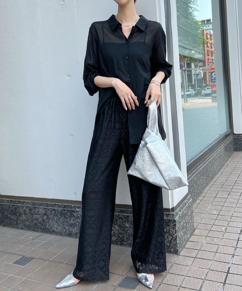 Futier land(フューティアランド)の「レースルーズパンツ(その他パンツ・レディース・ブラック/アイボリー・FREE)」の20枚目の写真