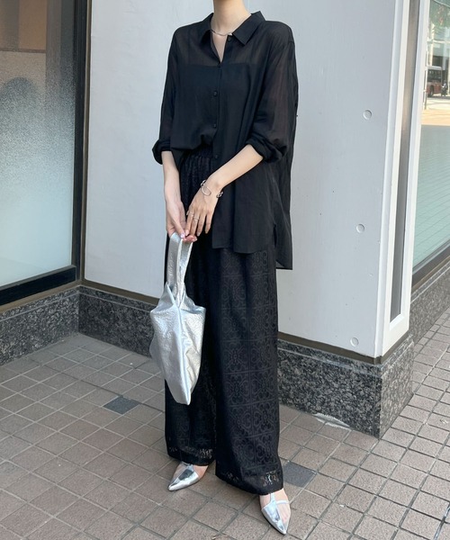 Futier land(フューティアランド)の「レースルーズパンツ(その他パンツ・レディース・ブラック/アイボリー・FREE)」の22枚目の写真