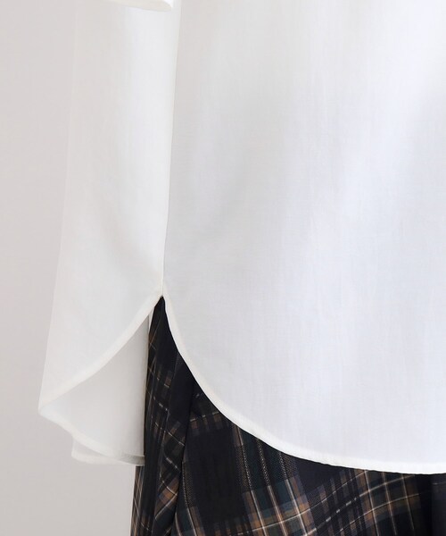 grove（グローブ）の「◆ピンタックフレアスリーブ（シャツ/ブラウス・レディース・オレンジ/ブルー/カーキ/オフホワイト/ブラック・02/03/01/04/05）」の15枚目の写真