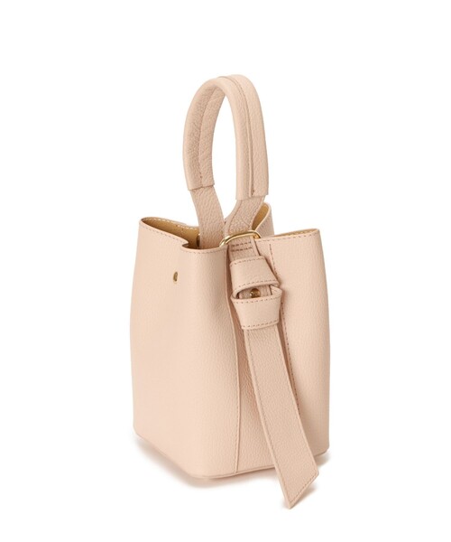 ANAY ピンクベージュ ハンドバッグ ショルダーストラップ付き ANAY ピンクベージュ ハンドバッグ ショルダーストラップ付き