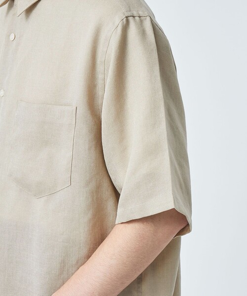 green label relaxing（グリーンレーベルリラクシング）の「TA ツイル ジャストルーズ シャツ（シャツ/ブラウス・メンズ・ダークグリーン/ベージュ/ネイビー・M/L/S/XL）」の11枚目の写真