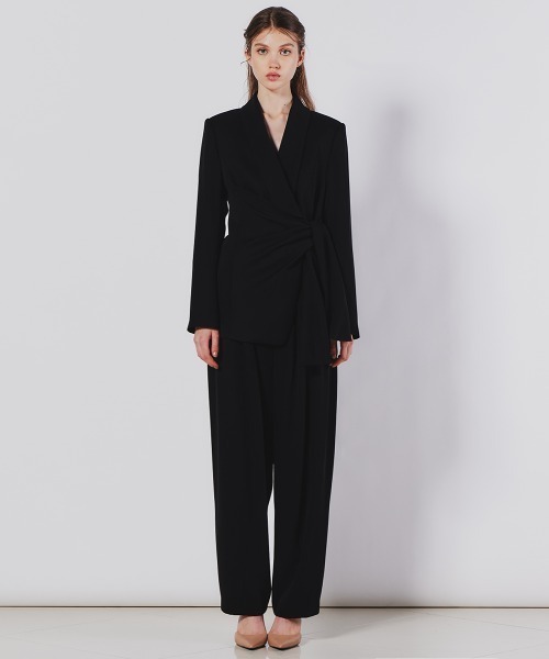 Sov. ダブルスタンダード スーツ テーラードジャケット リボン ボリューム Sov. ダブルスタンダード スーツ テーラードジャケット リボン