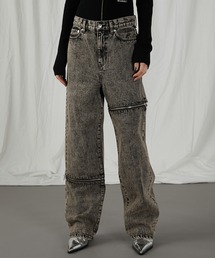 PRANK PROJECT | 【24AUTUMN PRE ORDER】アシンメトリーファスナーデニム / Asymmetry Fastener Denim(デニムパンツ)