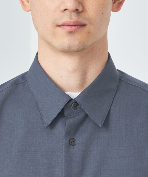 green label relaxing ウォッシャブル TW ビエラシャツ TWウォッシャブルトロ ジャストルーズ シャツ ―ストレッチ・防シワ―