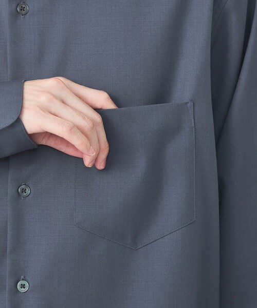 【セール】ウォッシャブル TWビエラ ジャストルーズ レギュラーカラー 長袖 シャツ -防シワ-（シャツ/ブラウス）｜green label relaxing（グリーンレーベルリラクシング）