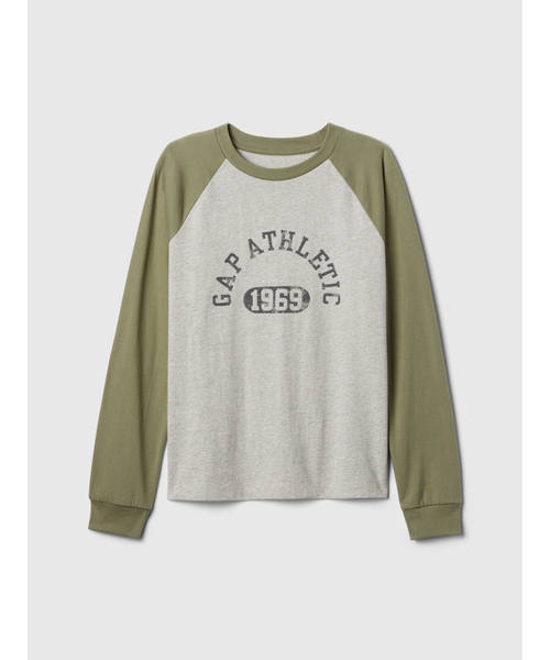 セール】GAP ATHLETICロゴ ラグランTシャツ (キッズ)（Tシャツ