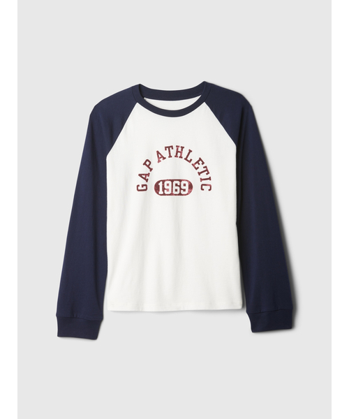 AGEロゴラグランTシャツ セール】GAP ATHLETICロゴ ラグランTシャツ (キッズ)（Tシャツ
