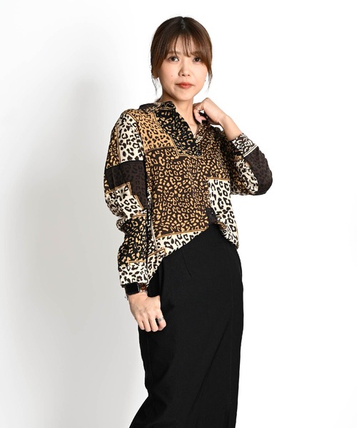 meiママ❣️ ICBヒョウ柄 長袖シャツ サイズ46 meiママ❣️ ICBヒョウ柄 長袖シャツ サイズ46 楽天市場】柄