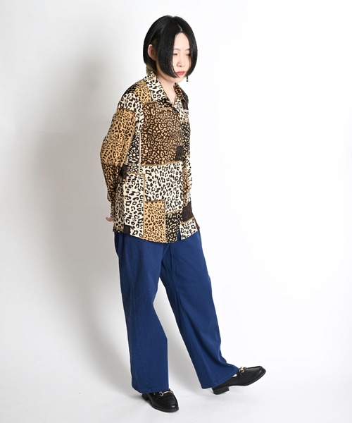 ヒョウ柄 長袖総柄シャツ アニマル（シャツ/ブラウス）｜MARAI