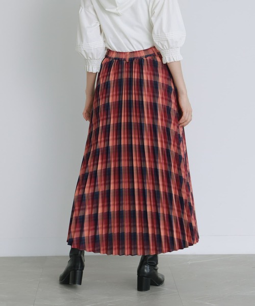 somari imagination(ソマリ イマジネーション)の「『チェック柄プリーツスカート』(スカート・レディース・ボルドー/ブルー・1/2)」の11枚目の写真